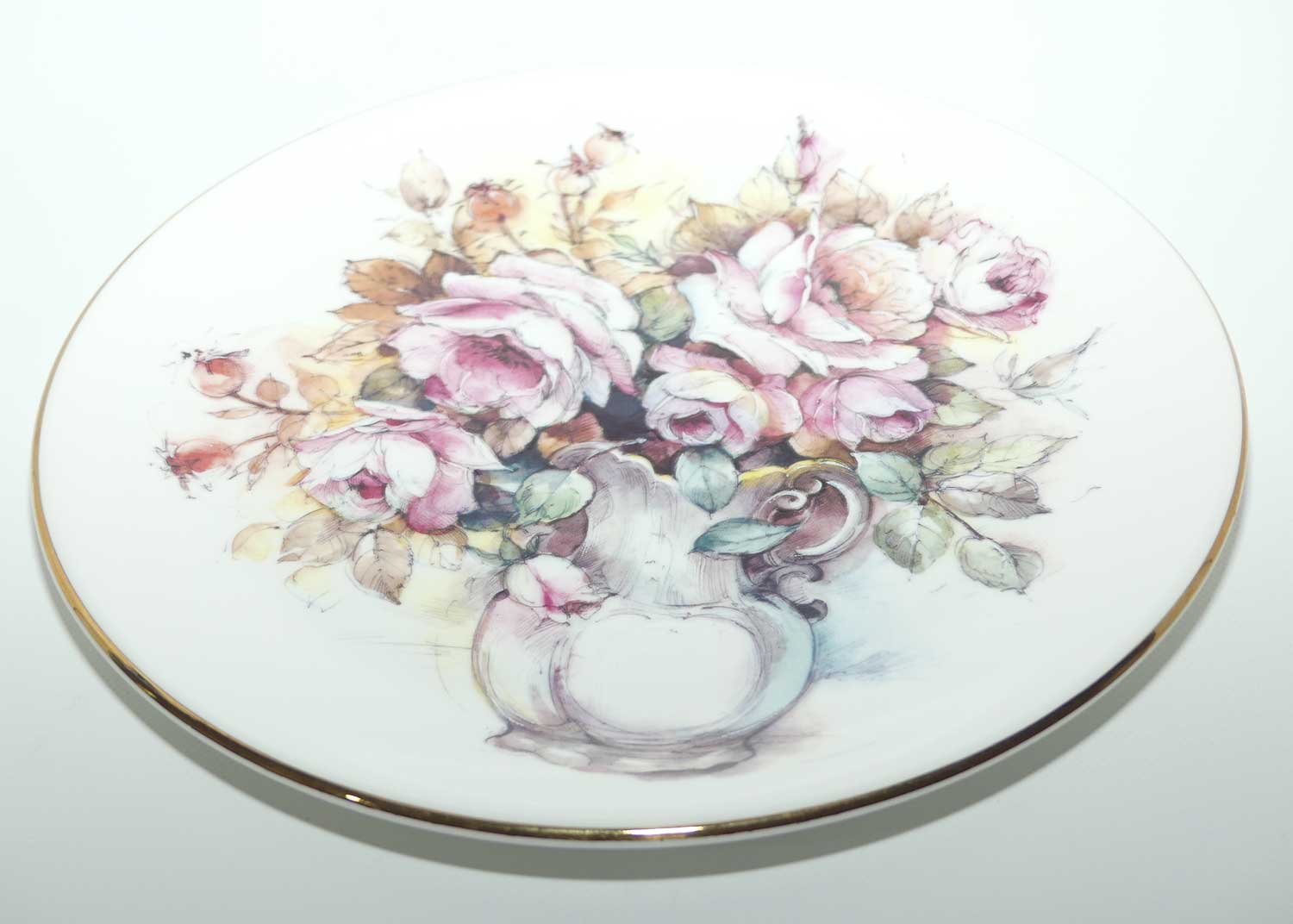 Duchess Bone China plate | Still Life scene | Jug with Flowers