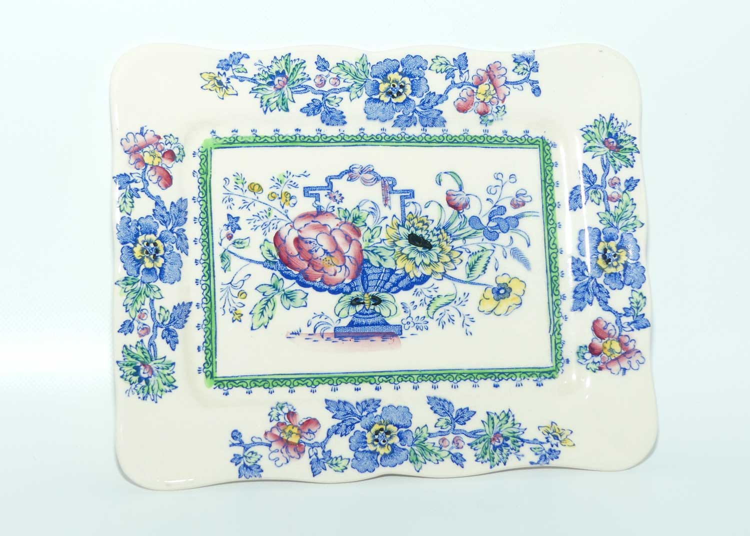 Masons Ironstone Strathmore pattern butter dish and cover | C4792