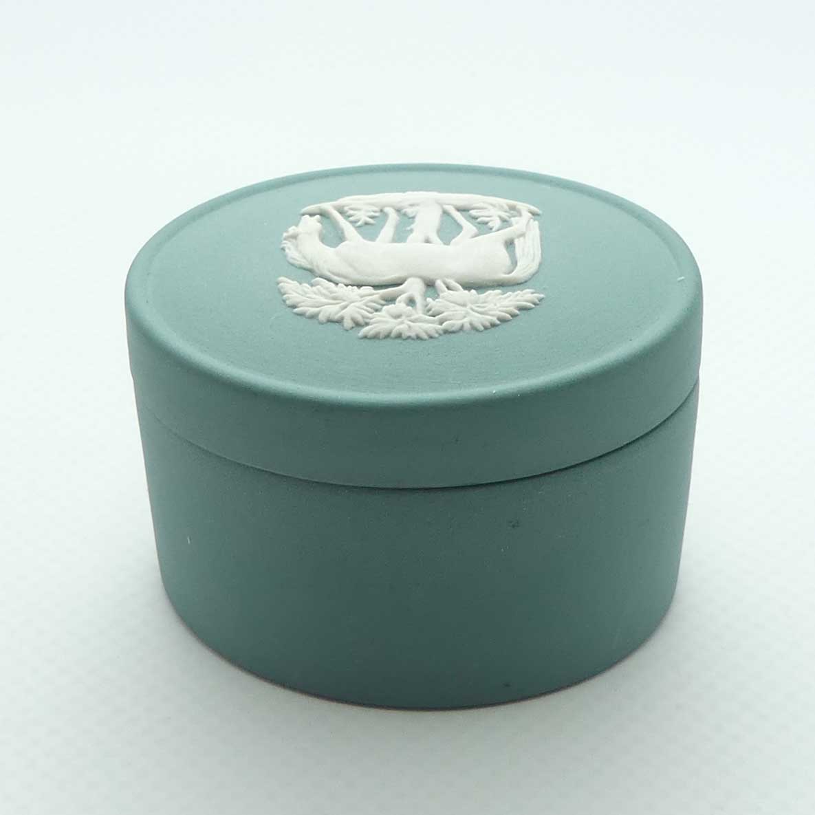 Wedgwood Jasper | White on Spruce | Stubbs Horses trinket box | #1
