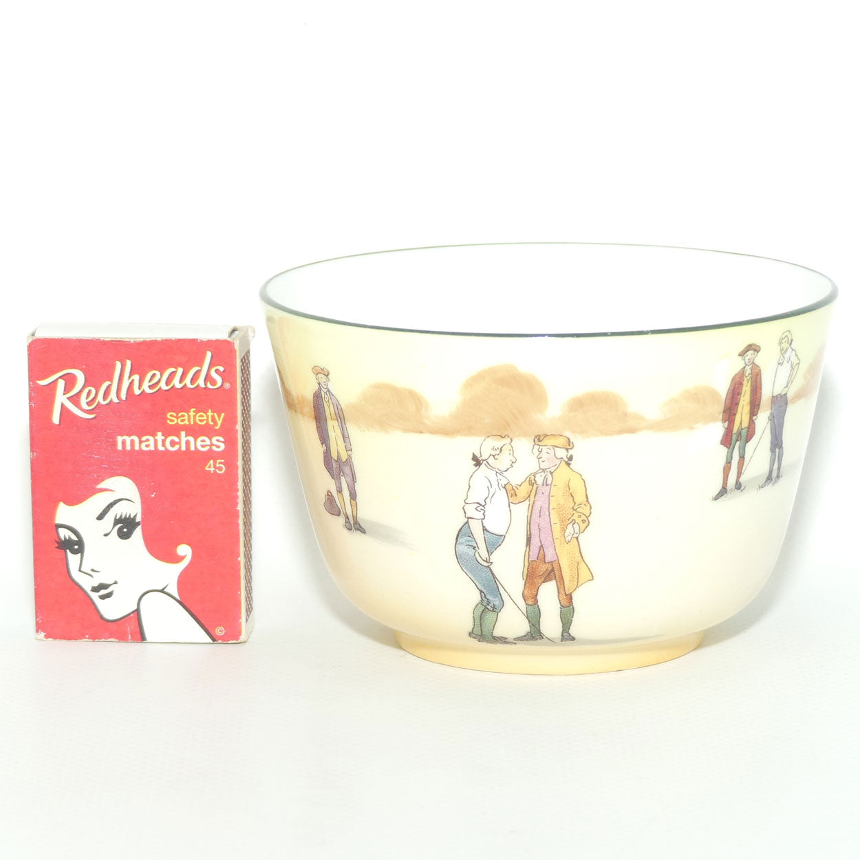 Royal Doulton Coaching Days sugar bowl E3804 | The Duel | Rare Scene
