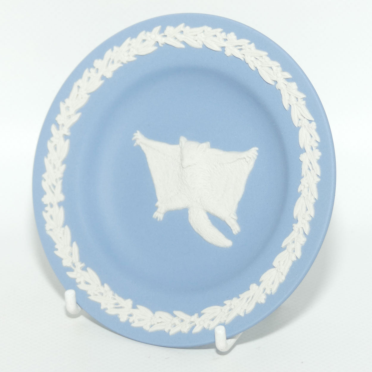 Wedgwood Jasper | Australian Fauna | White on Pale Blue | Sugar Glider Plate | Box + Cert