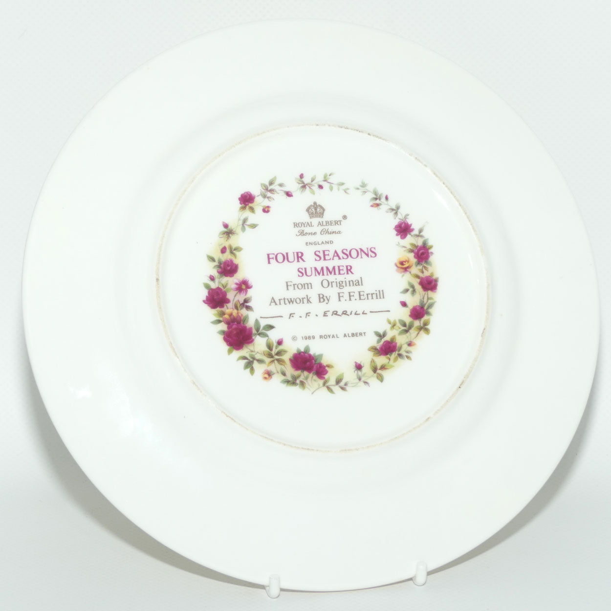 Royal Albert Bone China England | Four Seasons series plate | Summer by FF Errill