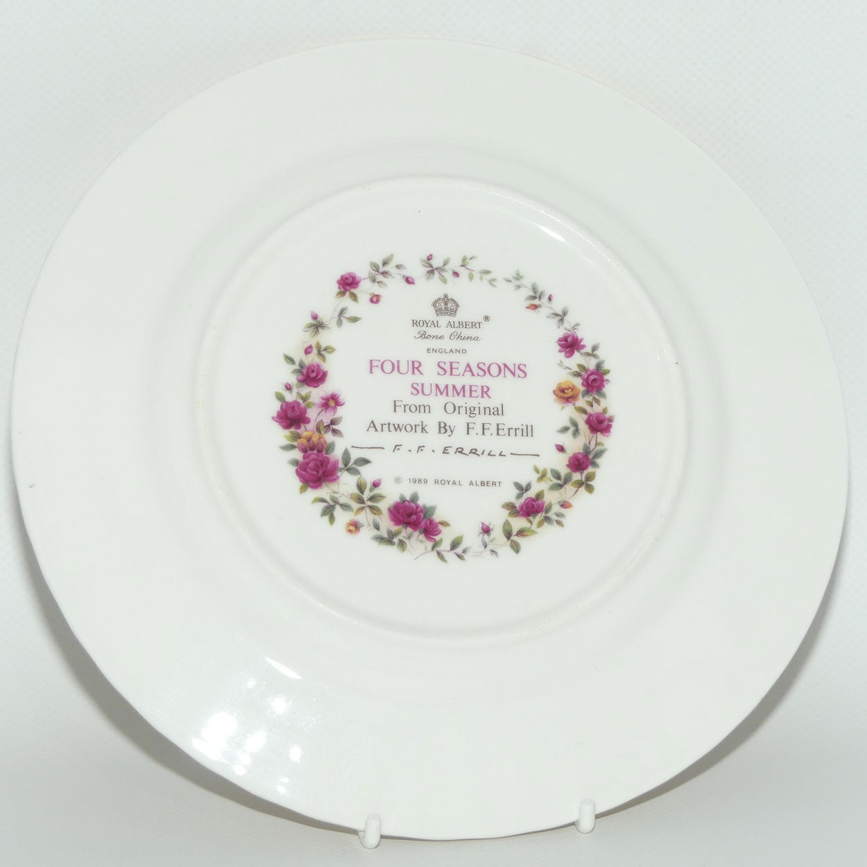 Royal Albert Bone China England | Four Seasons series plate | Summer by FF Errill | boxed