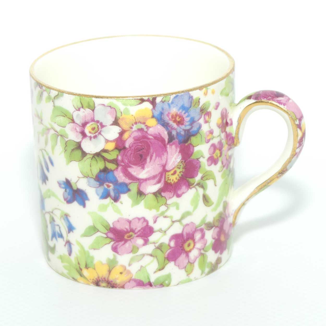 Royal Winton Summertime Chintz demi tasse duo