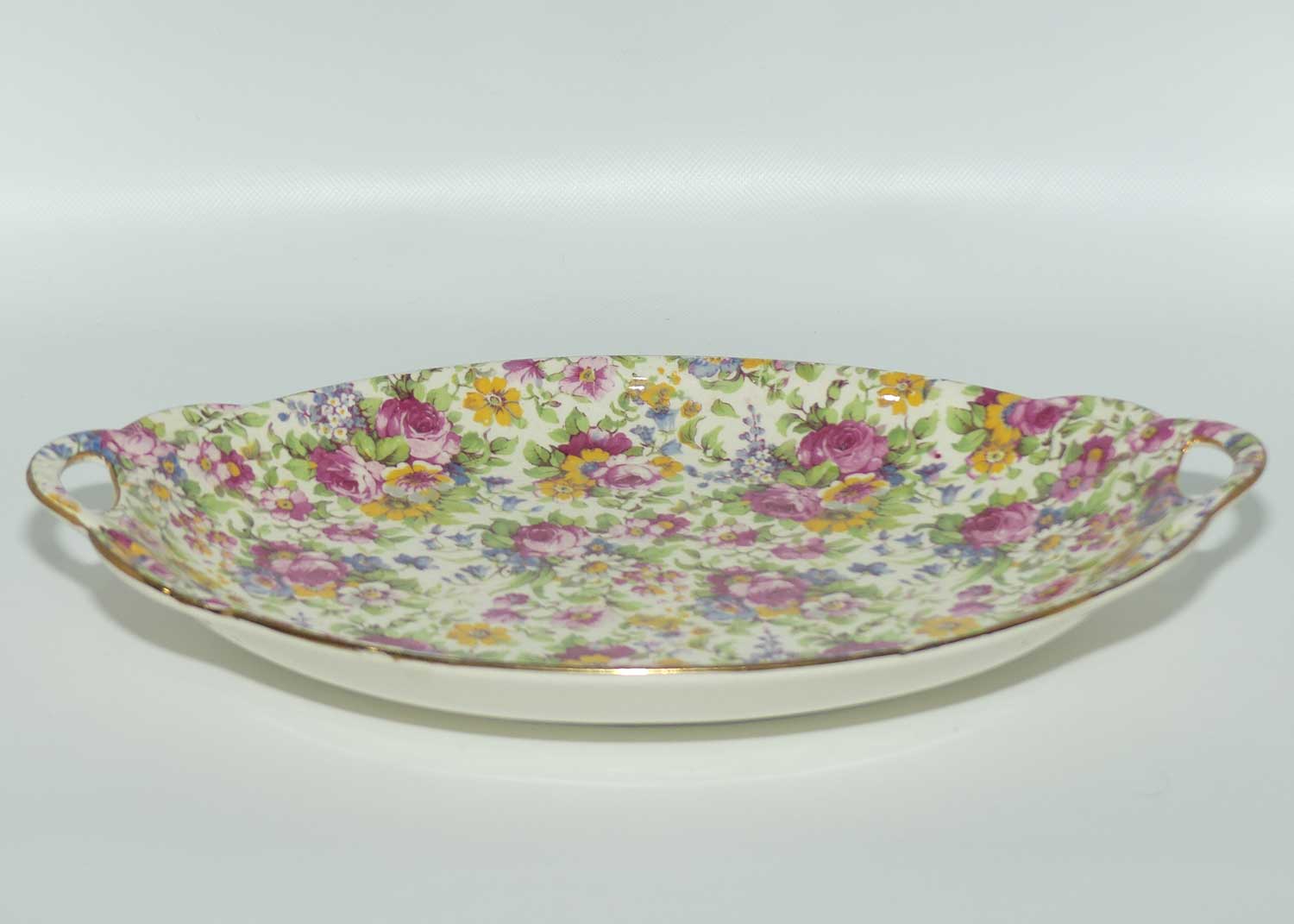 Royal Winton Chintz Summertime pattern twin handle tray