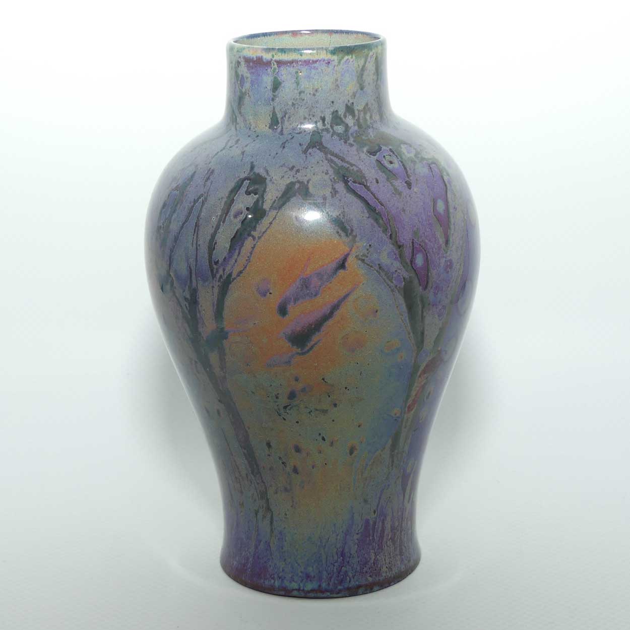 Royal Doulton Flambe Sung vase Fish in Coral pattern