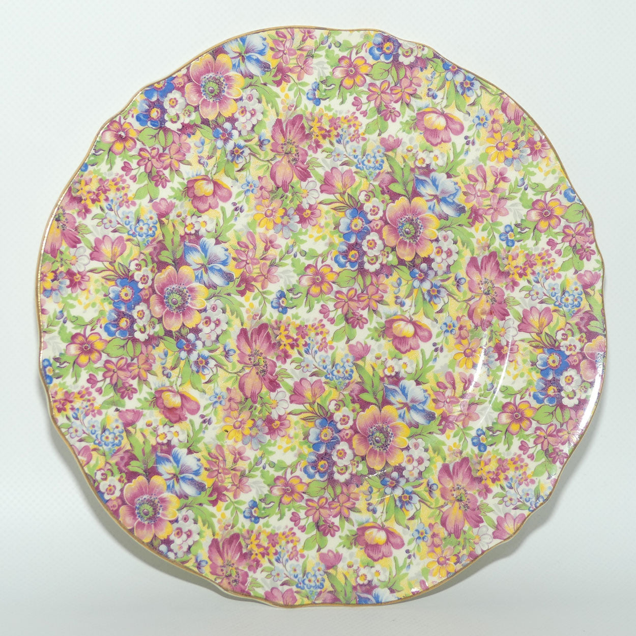 Royal Winton Sunshine Chintz round plate | 22.5cms diam