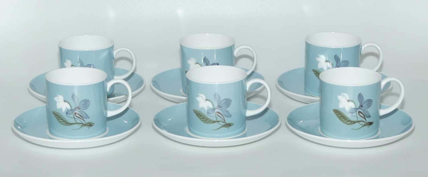 Susie Cooper set of 6 coffee cans and saucers | in original box