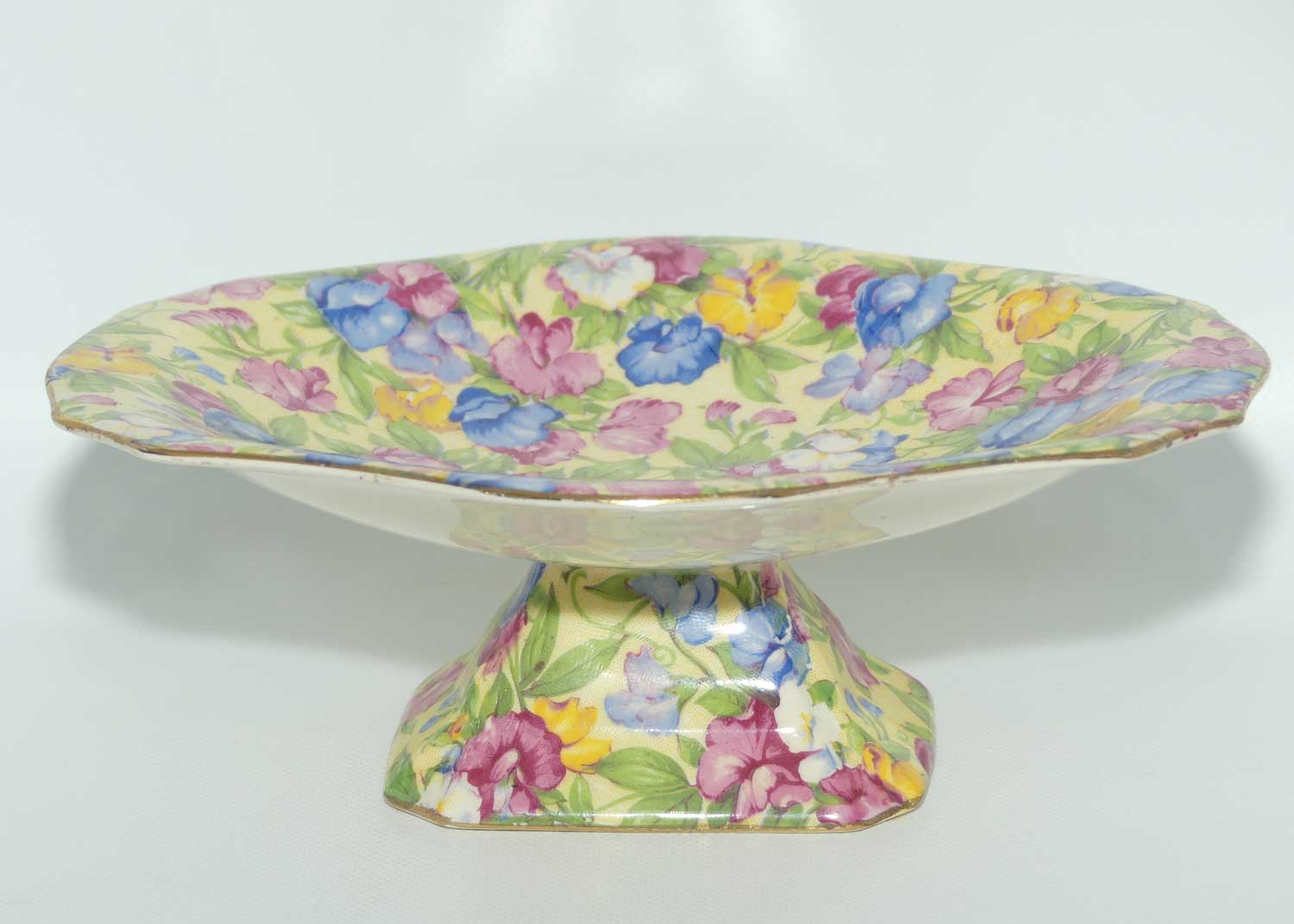 Royal Winton Chintz Sweet Pea oval comport
