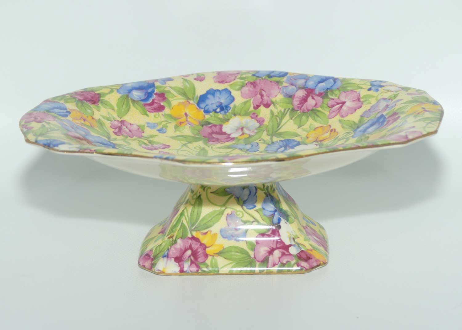 Royal Winton Chintz Sweet Pea oval comport