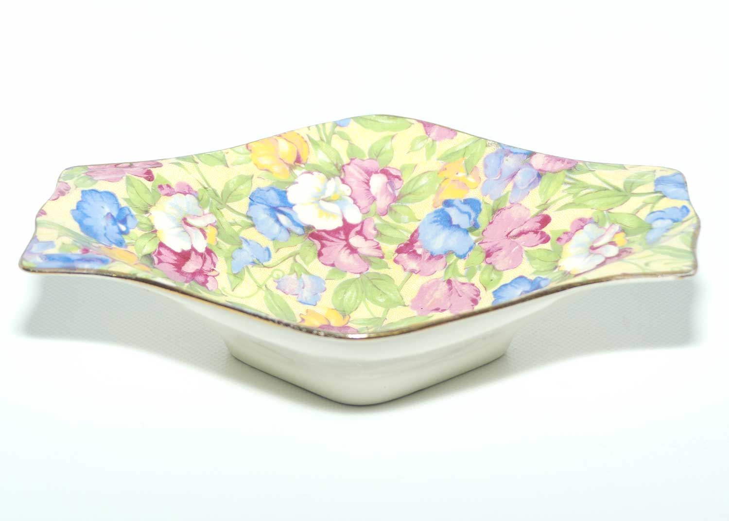 Royal Winton Sweet Pea Chintz diamond shape dish