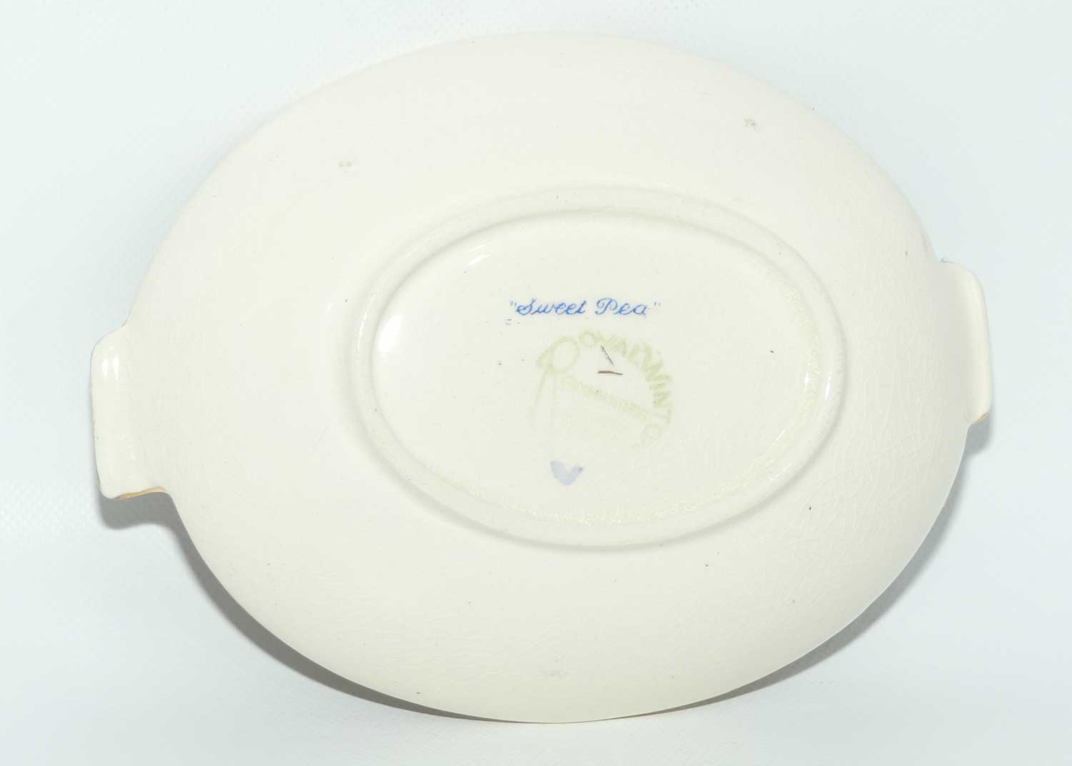 Royal Winton Sweet Pea Chintz twin handle oval dish