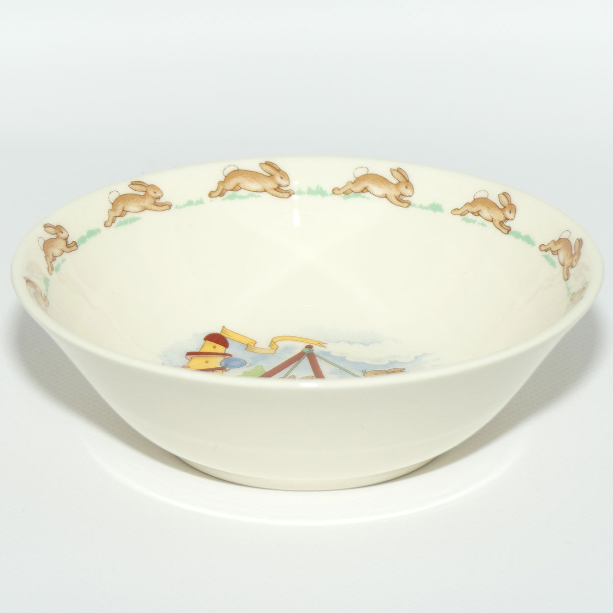 Royal Doulton Bunnykins Swinging Boats Cereal Bowl | Boxed