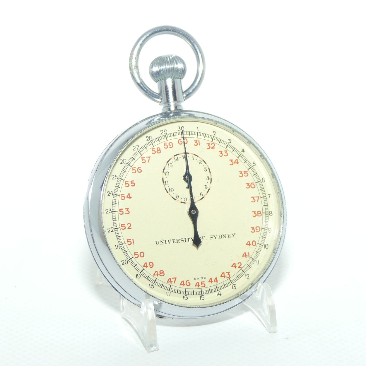 Vintage Swiss Made Stop Watch | face marked University of Sydney