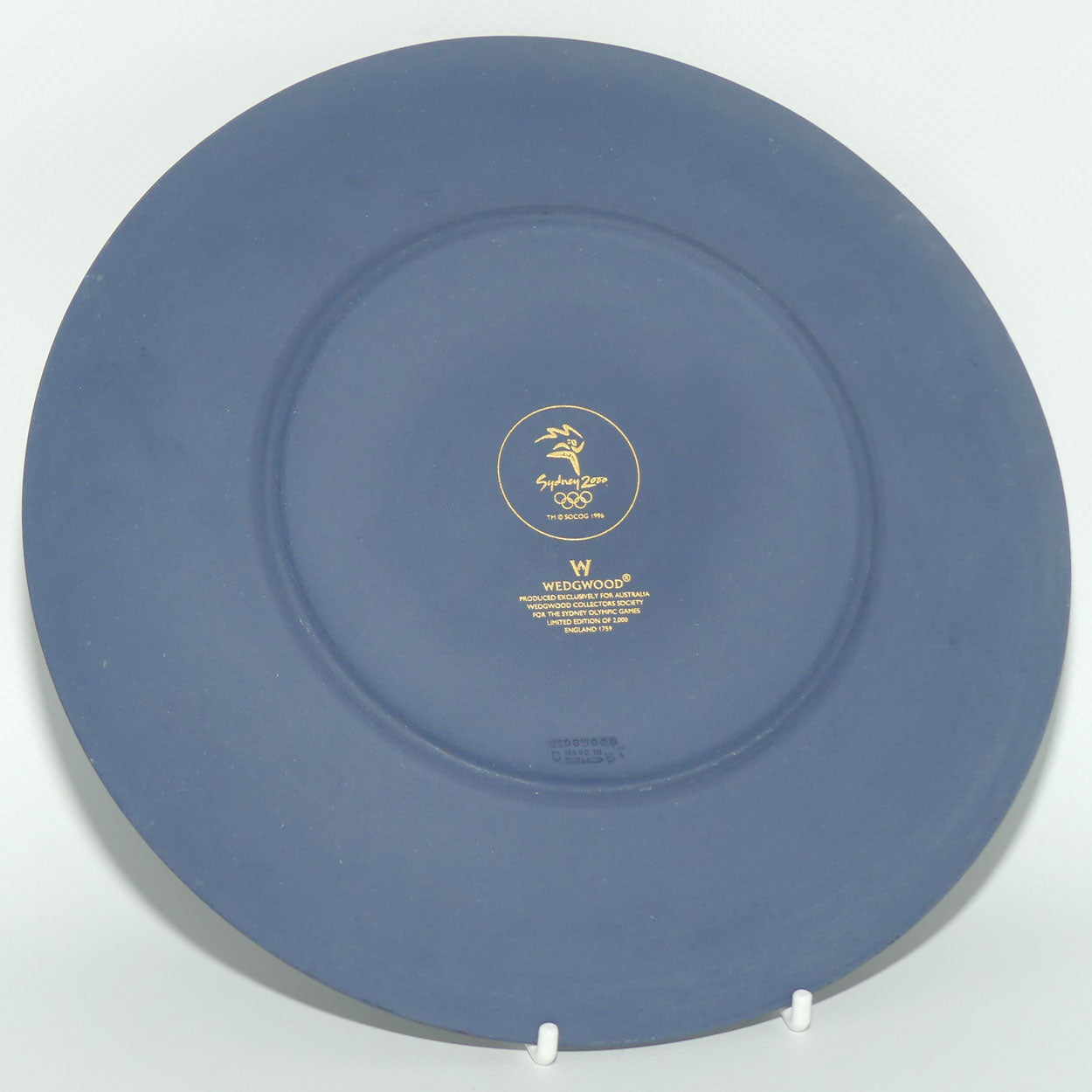 Wedgwood White on Dark Blue jasper plate | Sydney 2000 | Games of the XXVII Olympiad