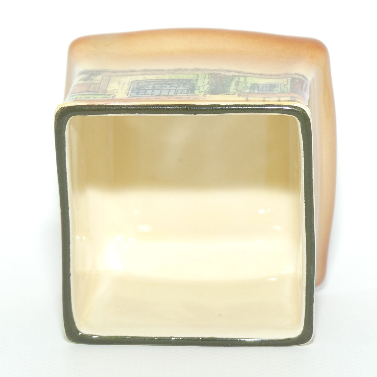 Royal Doulton Dickens Bill Sykes small square vase D5175 | Shape 7013