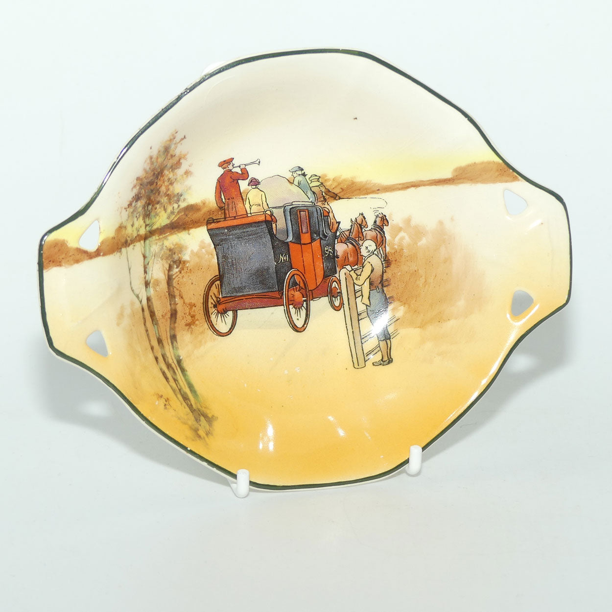 Royal Doulton Coaching Days tab handle bowl