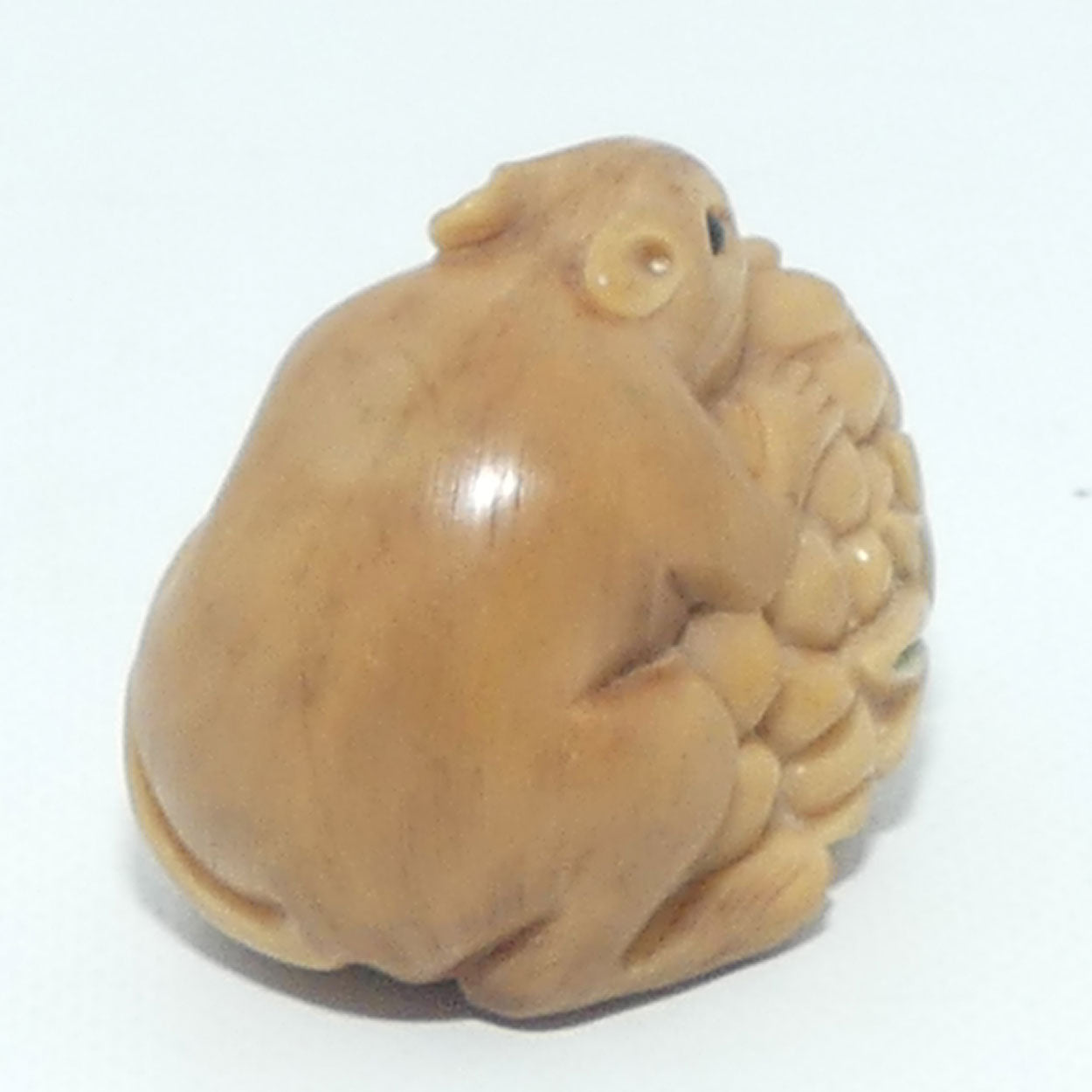 Japanese Carved Tagua Nut | Rat Okimono