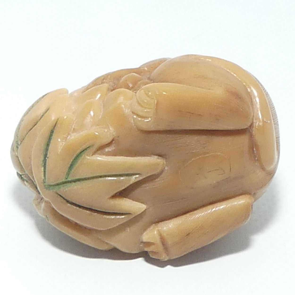 Japanese Carved Tagua Nut | Rat Okimono