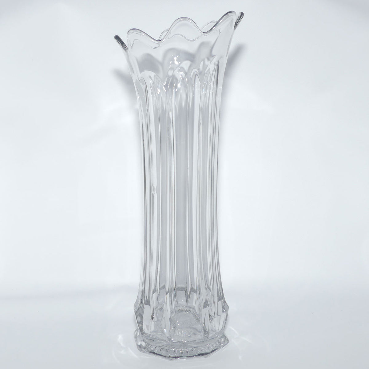 Early American Pressed Glass Heisey #338 Carnation Vase | 39cm tall | perfect for flower arranging