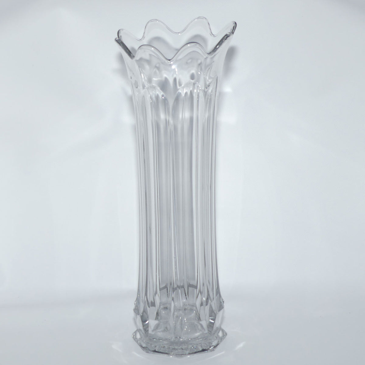 Early American Pressed Glass Heisey #338 Carnation Vase | 39cm tall | perfect for flower arranging