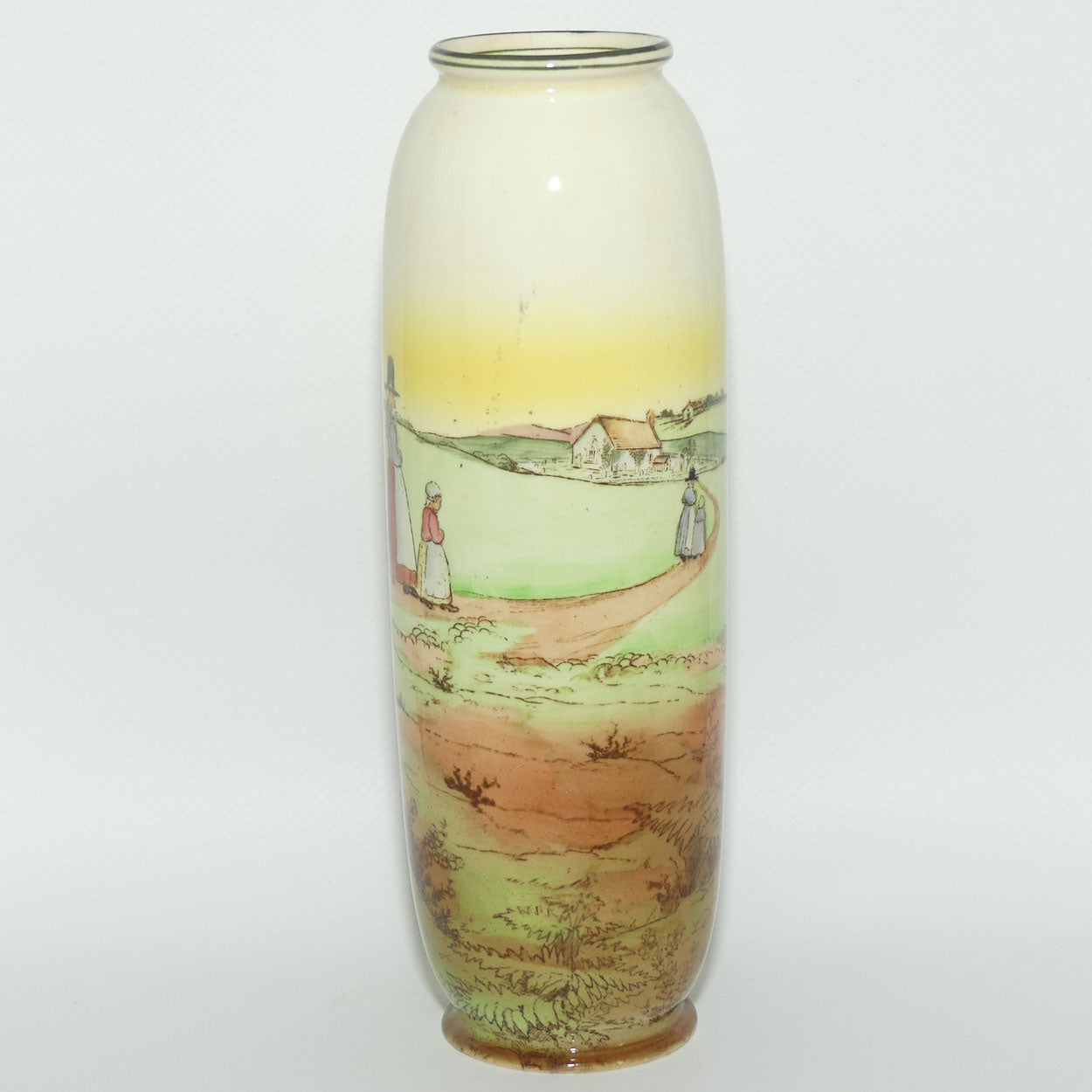 Royal Doulton Welsh narrow cylinder vase E3784 | 22cm | Bone China body
