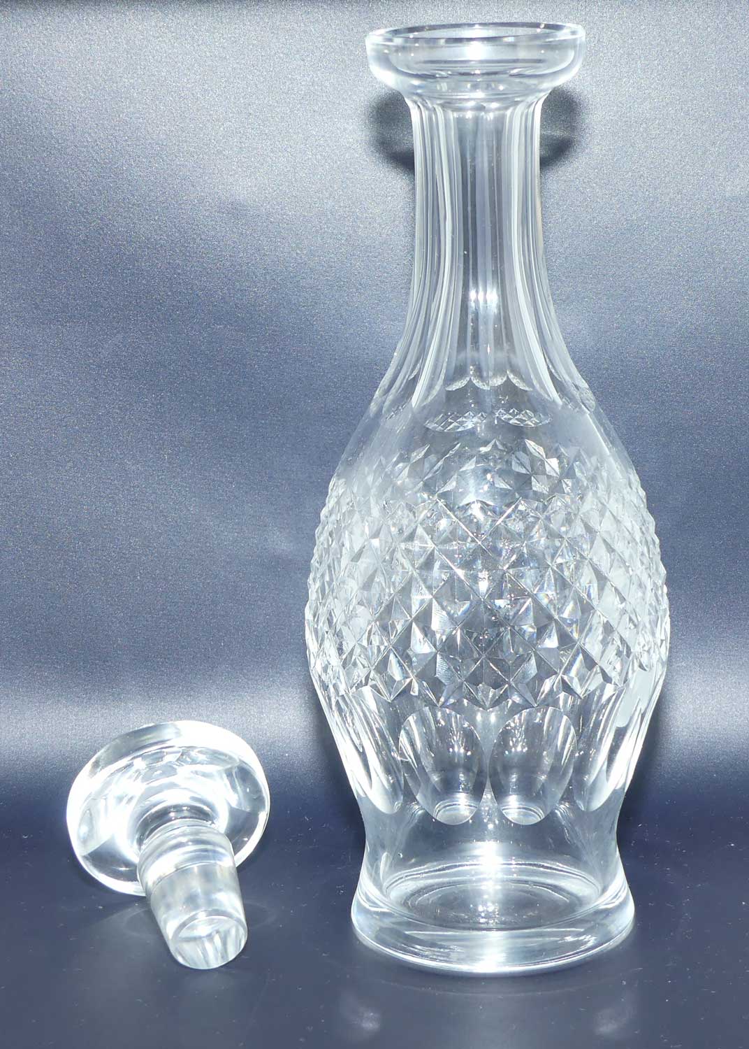 Waterford Crystal tall Spirits decanter with elaborately facetted stopper | Colleen pattern