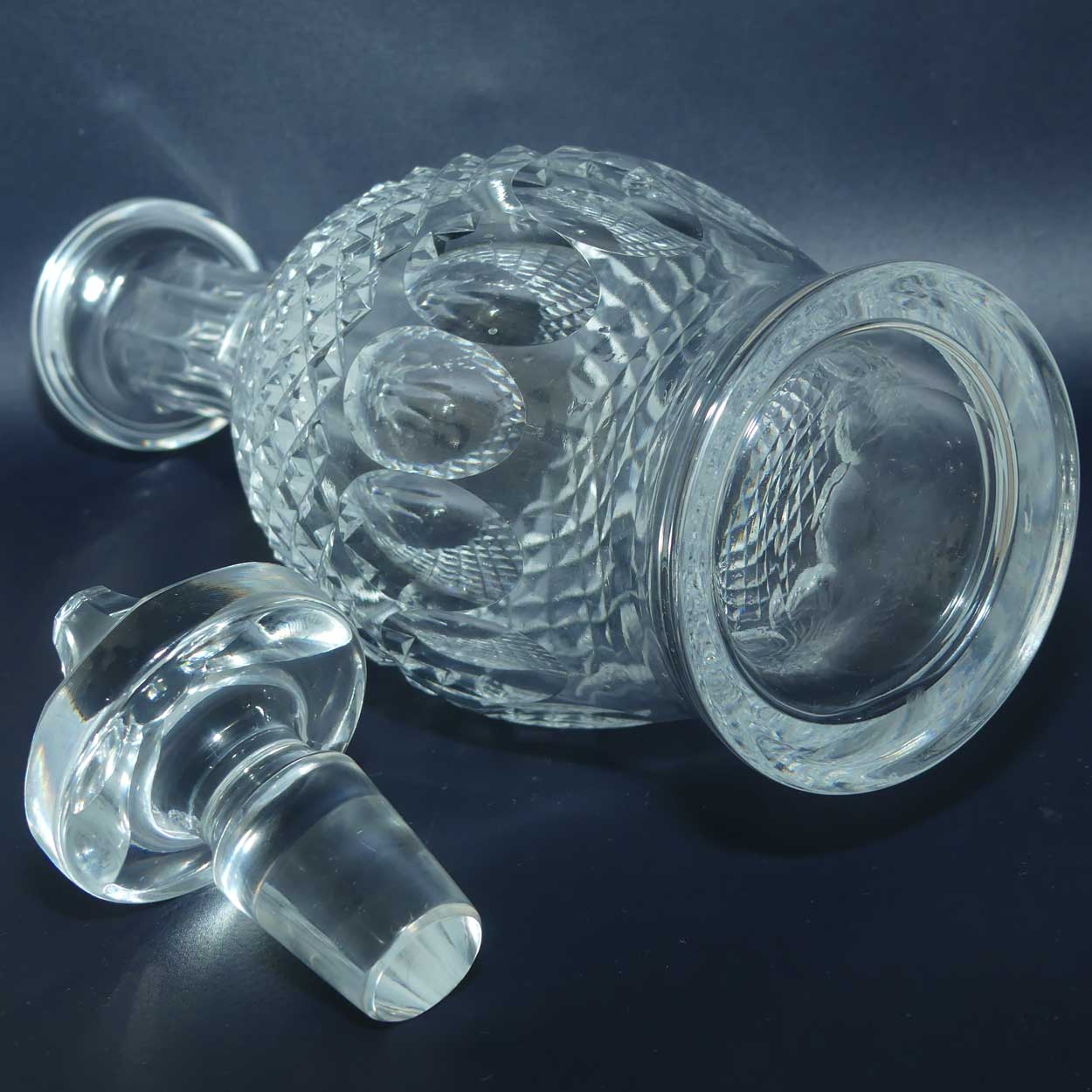 Waterford Crystal tall Spirits decanter with elaborately facetted stopper | Colleen pattern