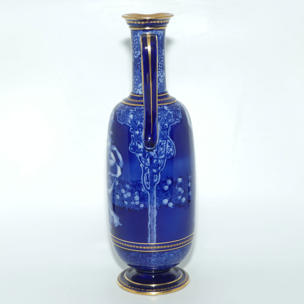Doulton Burslem Morrisian Music and Dance B tall ewer | Flow Blue