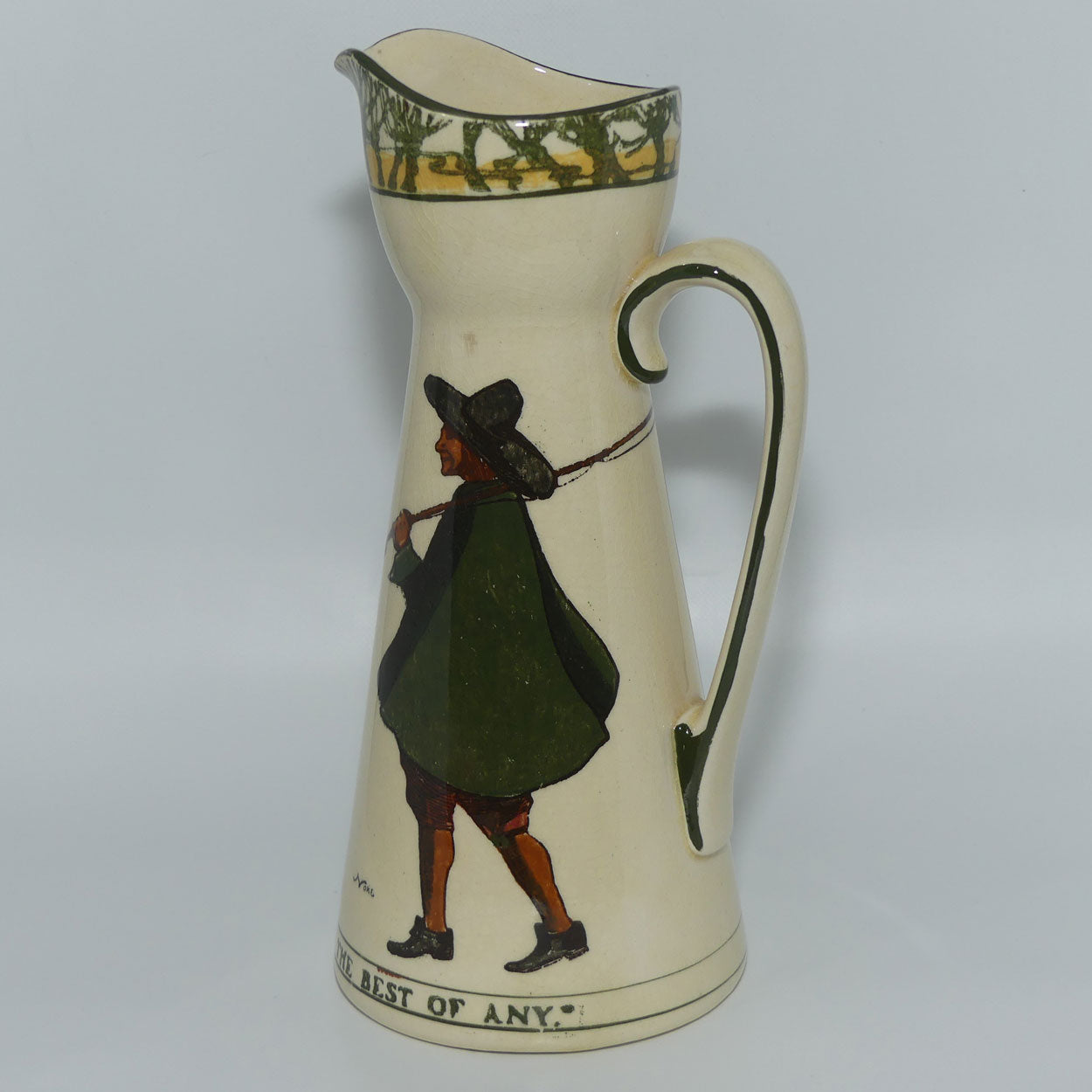 Royal Doulton Isaak Walton Gallant Fishers jug D2312 | O The Gallant Fishers Life it is the Best of Any