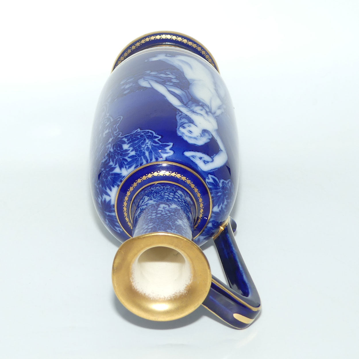 Doulton Burslem Morrisian Music and Dance B tall ewer | Flow Blue