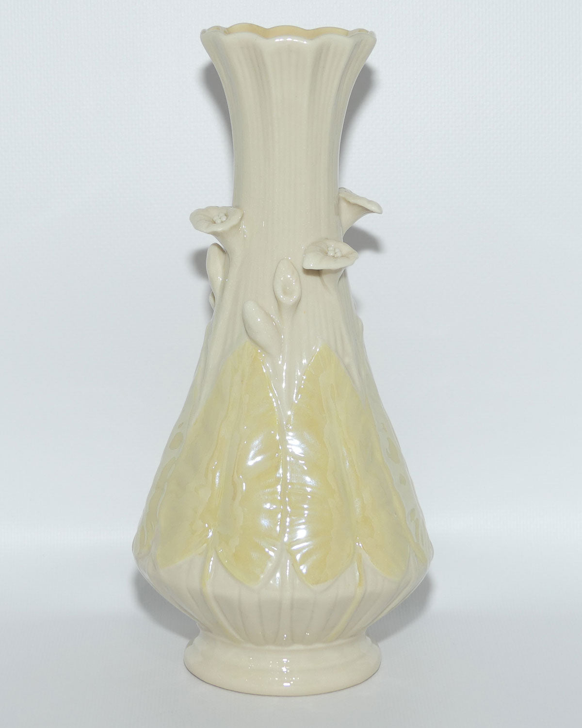 Belleek Calla Lily and Lustre vase | Tall | 24.5cm | 3rd Green mark