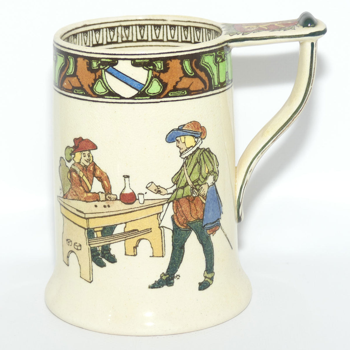 Royal Doulton New Cavaliers fancy ale tankard