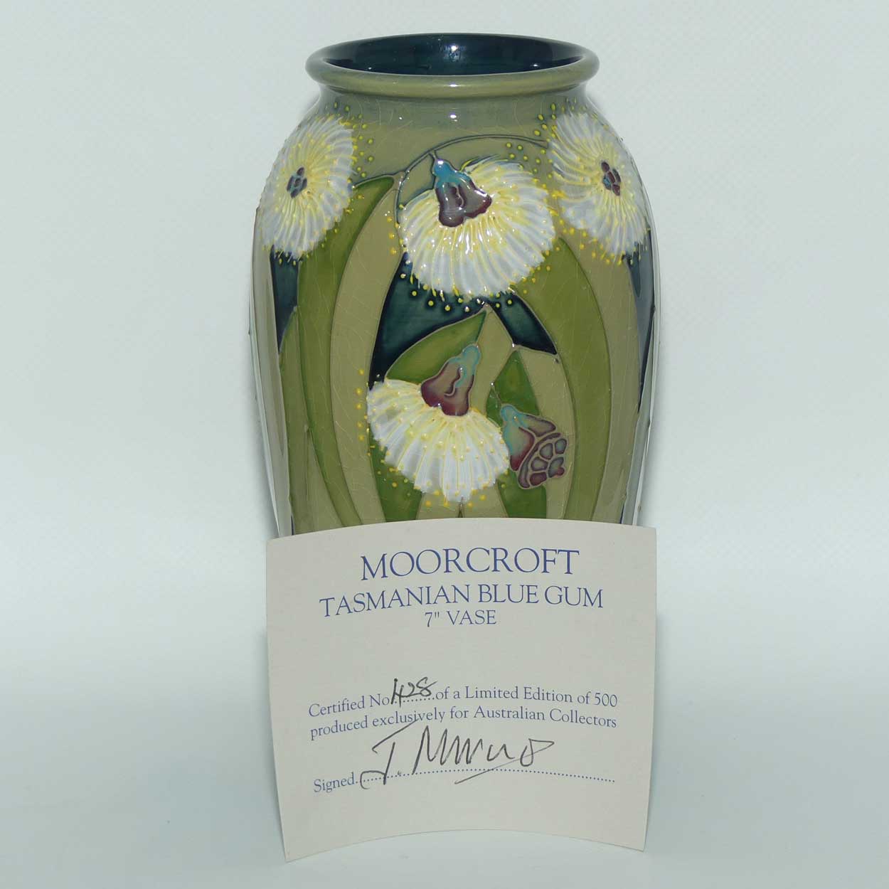 Moorcroft Tasmanian Blue Gum 393/7 vase | LE 428/500