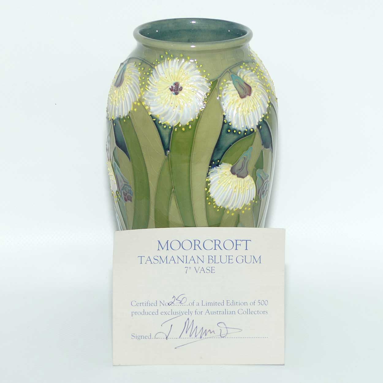 Moorcroft Tasmanian Blue Gum 393/7 vase | LE 250/500