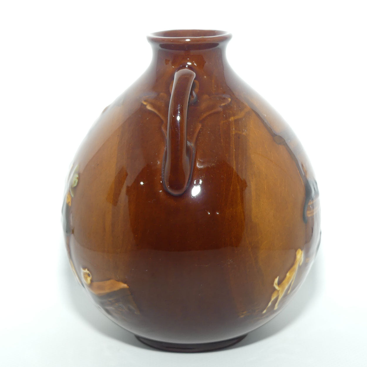 Royal Doulton Kingsware Tavern scene vase | Double handles | Ovoid shape