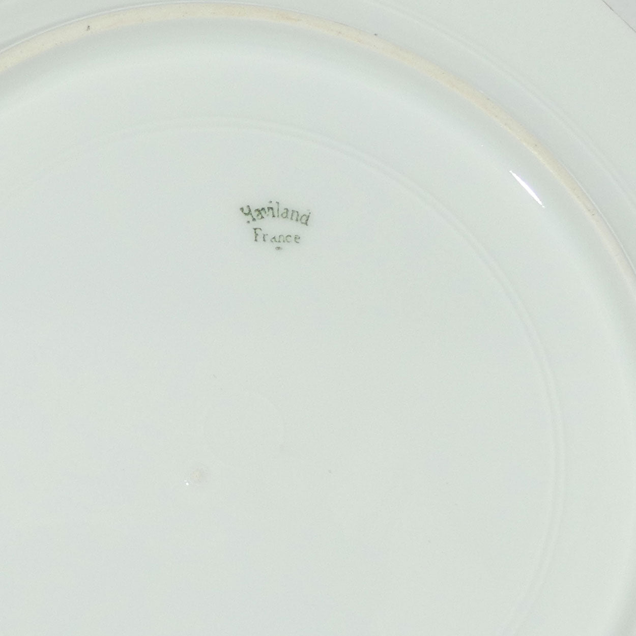 Early Australian China Painted plate decorated with Birds and crested initials | 22.5cm | #1 | by Ethel L Thomas 1910