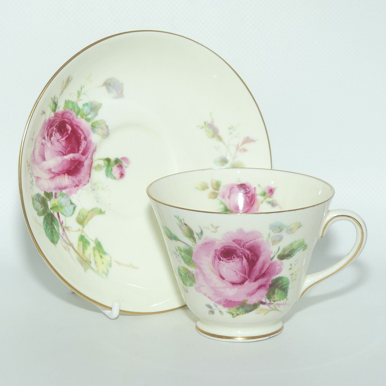 Royal Doulton June Roses tea duo