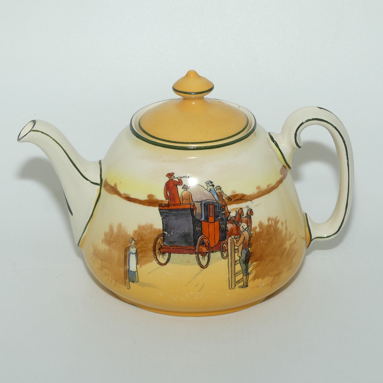 Royal Doulton Coaching Days Joan shape tea pot | Medium