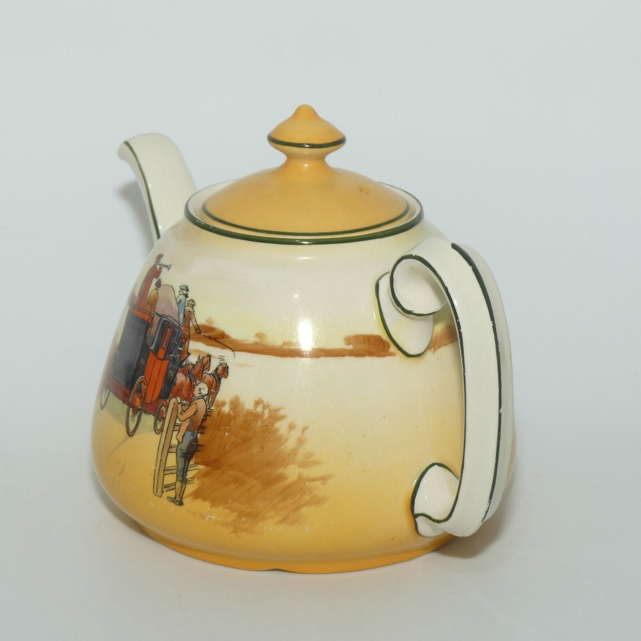 Royal Doulton Coaching Days Joan shape tea pot | Medium