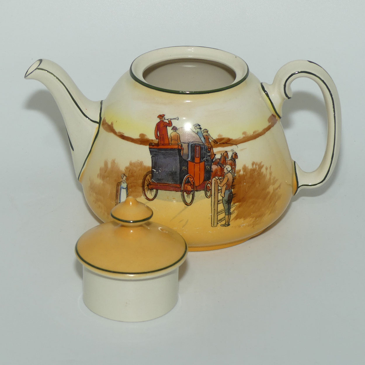 Royal Doulton Coaching Days Joan shape tea pot | Medium