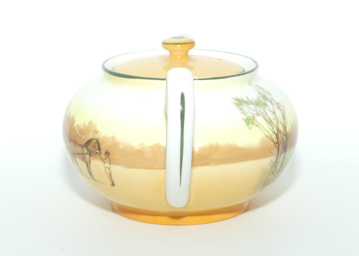 Royal Doulton Coaching Days Low shape tea pot E3804