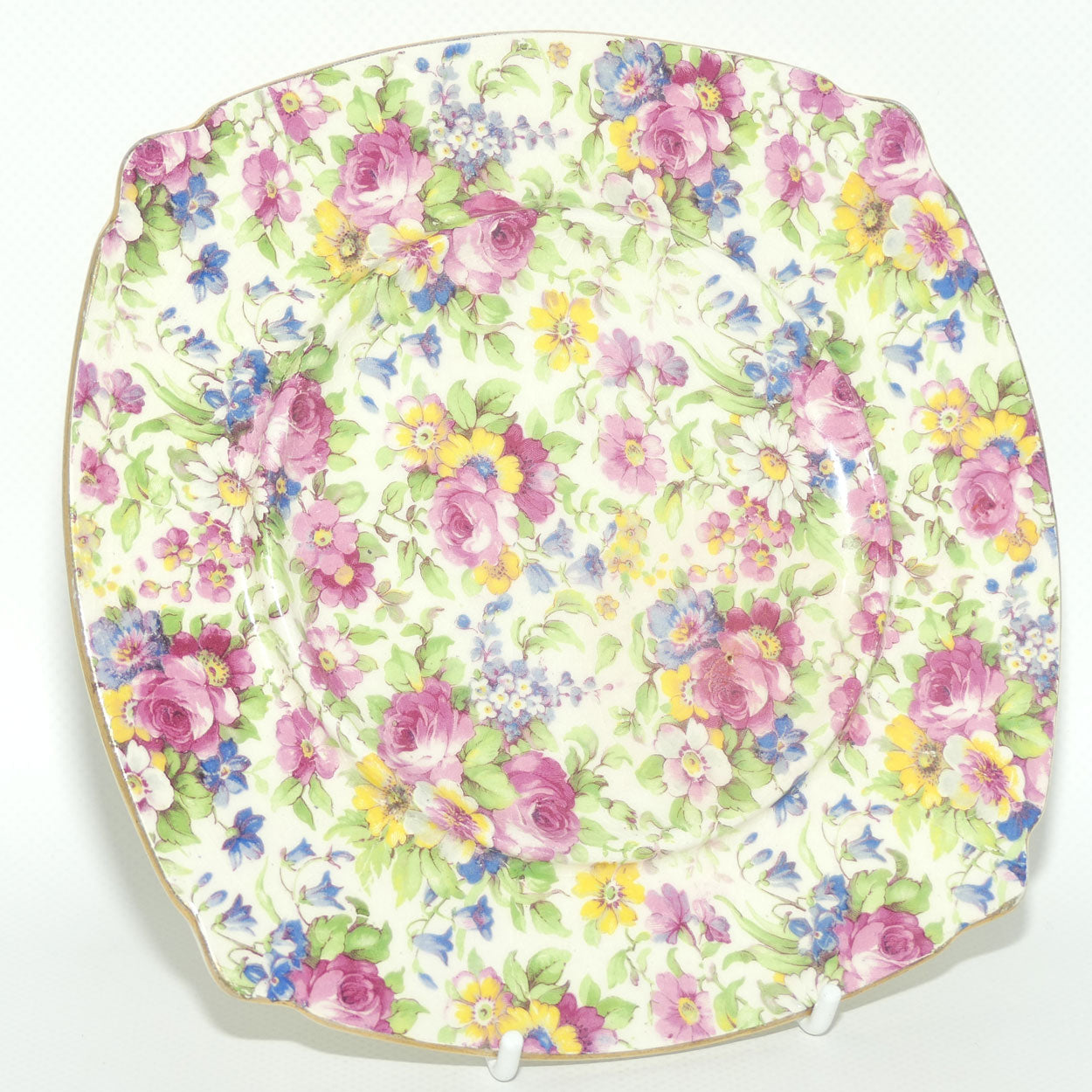 Royal Winton Summertime Chintz moulded to fit tea pot stand