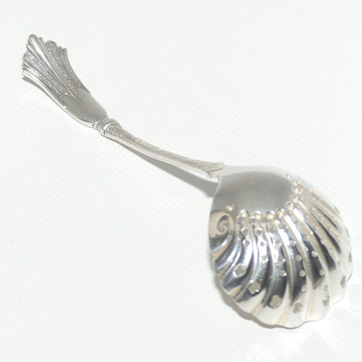 EP Silver Plated Shell pattern fancy sugar duster spoon | William Gallimore & Sons Ltd