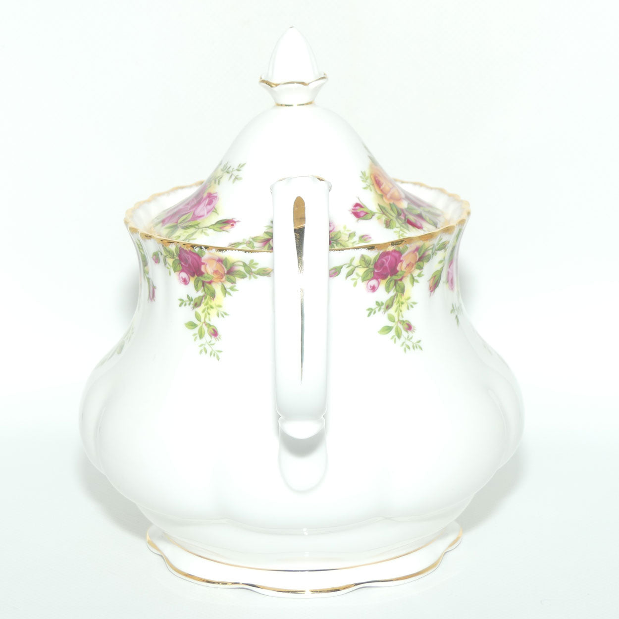 Royal Albert Bone China England Old Country Roses tea pot | 1250ml | ©1962 backstamp
