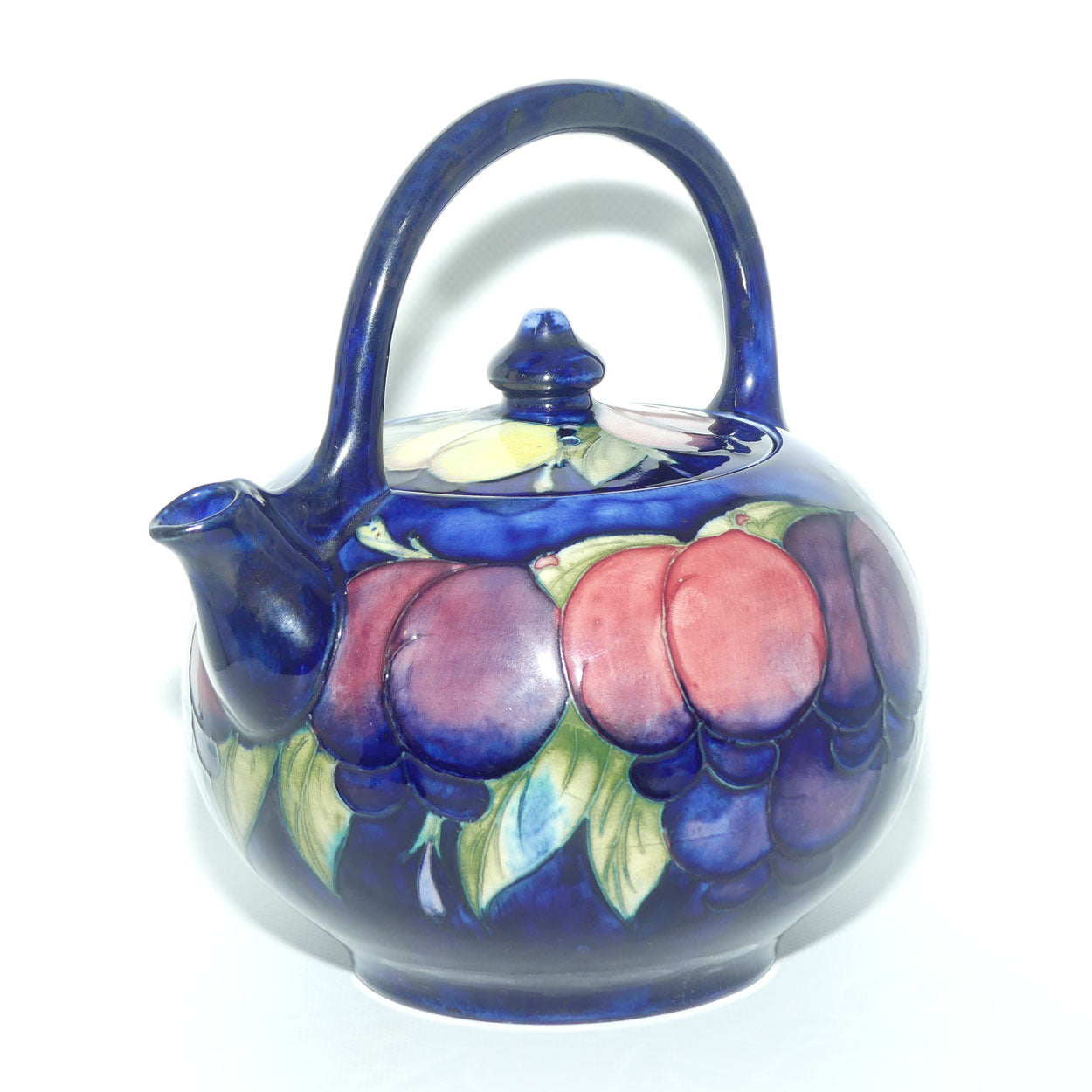 William Moorcroft Wisteria tea pot | Art Deco loop handle
