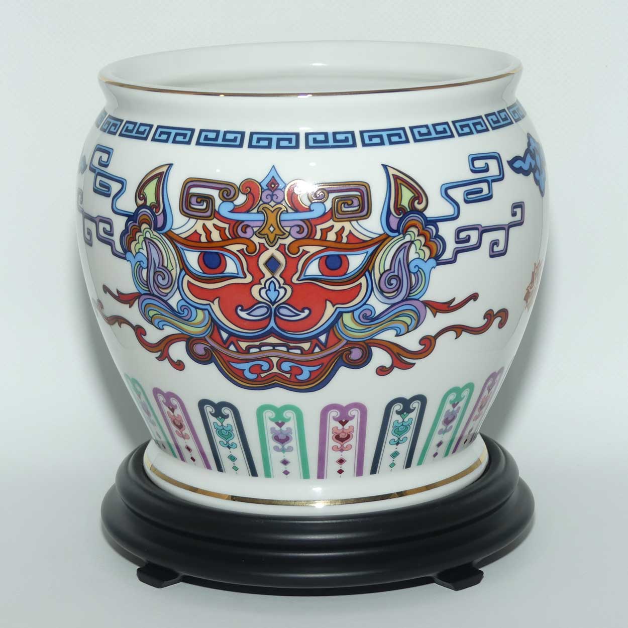 Franklin Mint | Courage of the Terrestrial Tiger jardiniere on stand