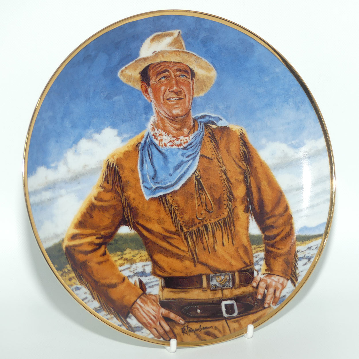 Franklin Mint Heirloom plate | John Wayne | The Duke