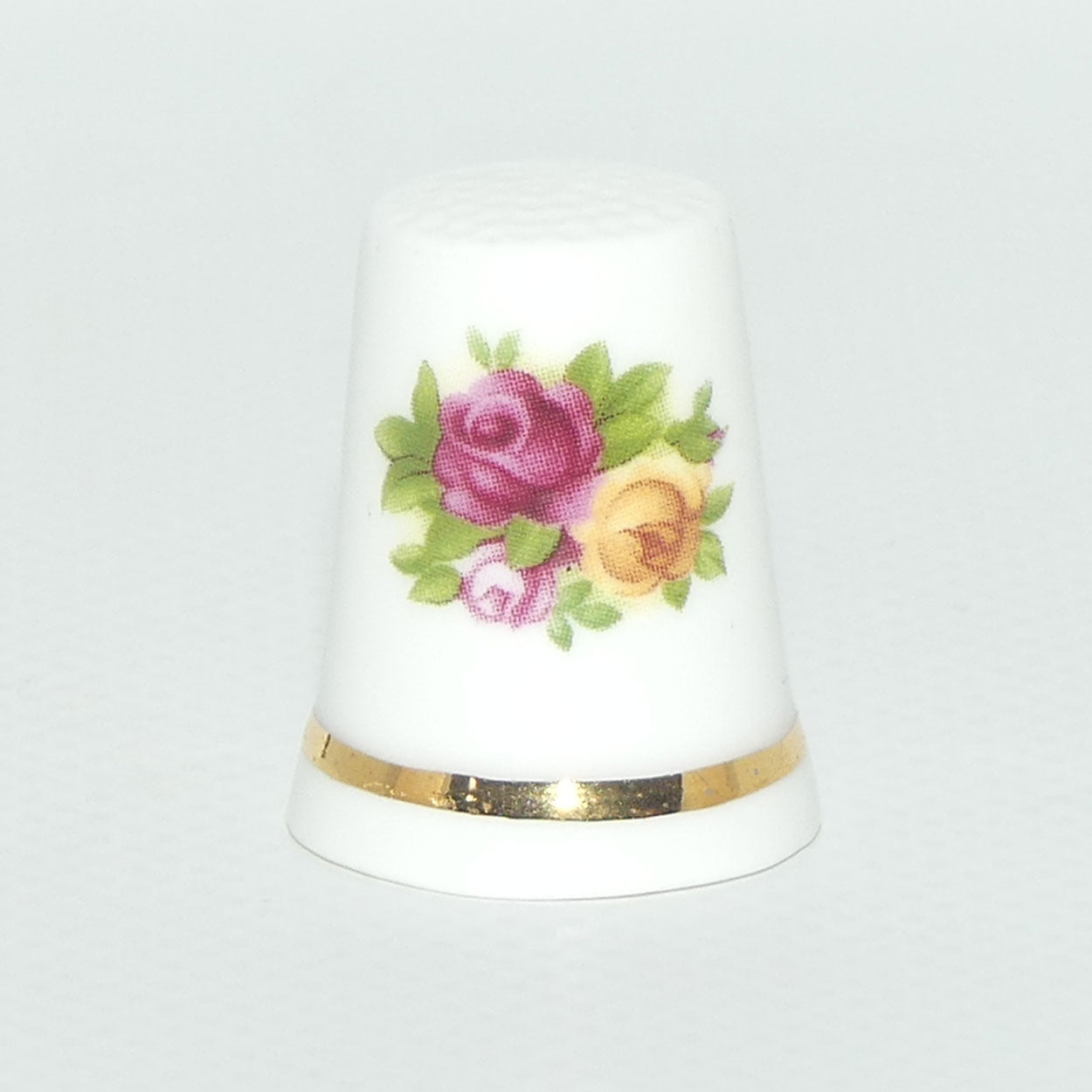 Royal Albert Bone China England Old Country Roses Thimble | Boxed | made in far east