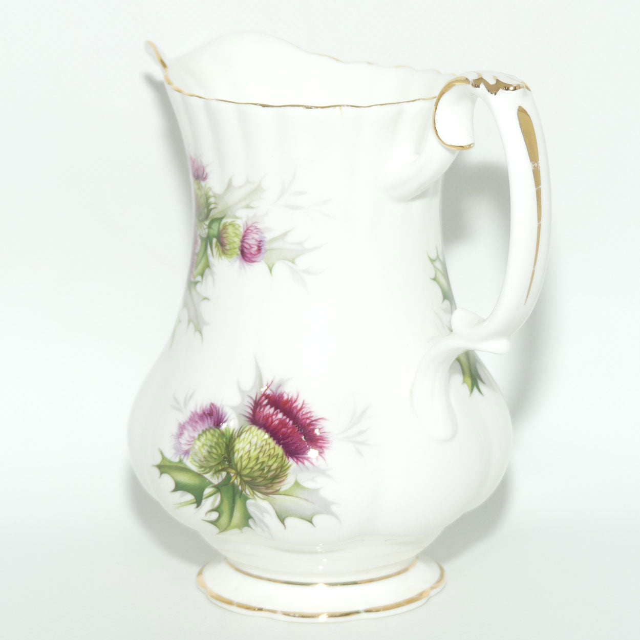 Royal Albert Bone China England Highland Thistle tall milk jug
